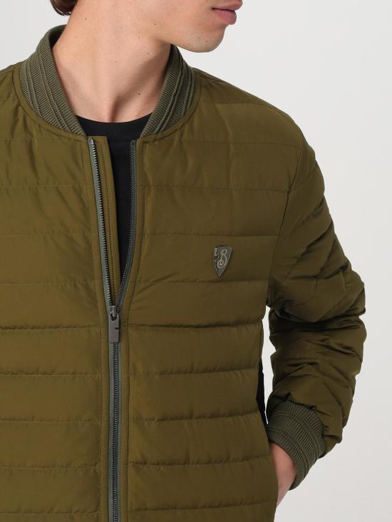 25FW 버버리 로고 패치 봄버 패딩 8100916 Green - BURBERRY