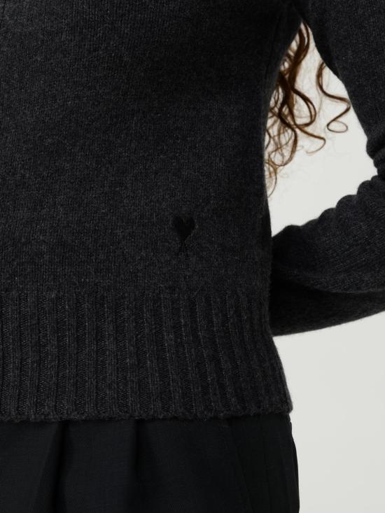 25FW 아미 ADC 캐시미어 가디건 FKC364005 020 Grey - AMI