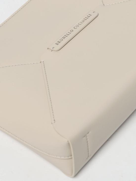 25FW 브루넬로 쿠치넬리 클러치/파우치 MWTKM2704 C8905 Yellow Cream - BRUNELLO CUCINELLI