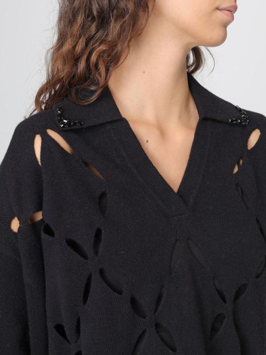 25FW 리우조 스웨터 MF5038MS009 22222 Black - LIU JO