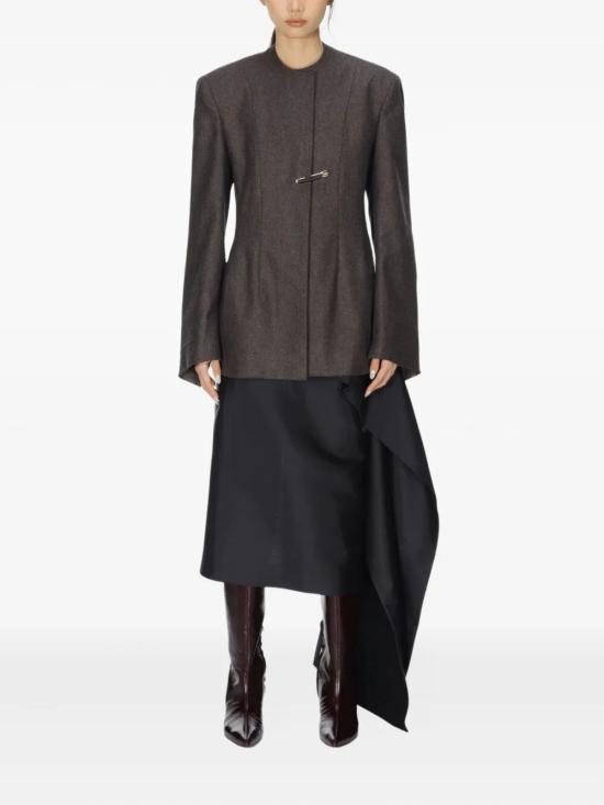 25FW 까르벵 미디 스커트 6252K21162 N999 BLACK - CARVEN