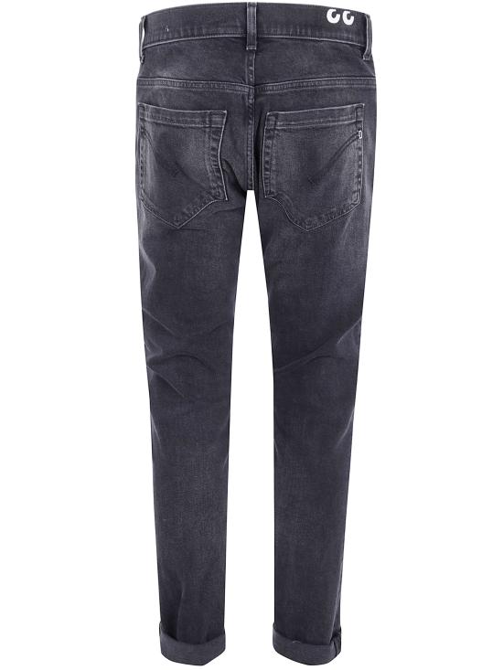 25FW 돈답 스트레이트 팬츠 UP232DS0369LM3 999 BLACK - DONDUP