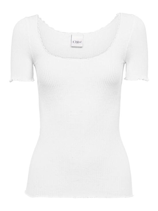 25FW 끌로에 반팔 티셔츠 CH25WJH02185 101 WHITE