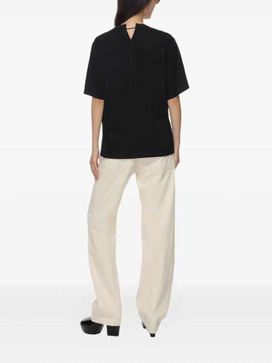 25FW 까르벵 반팔 티셔츠 6252K21226 N999 BLACK - CARVEN