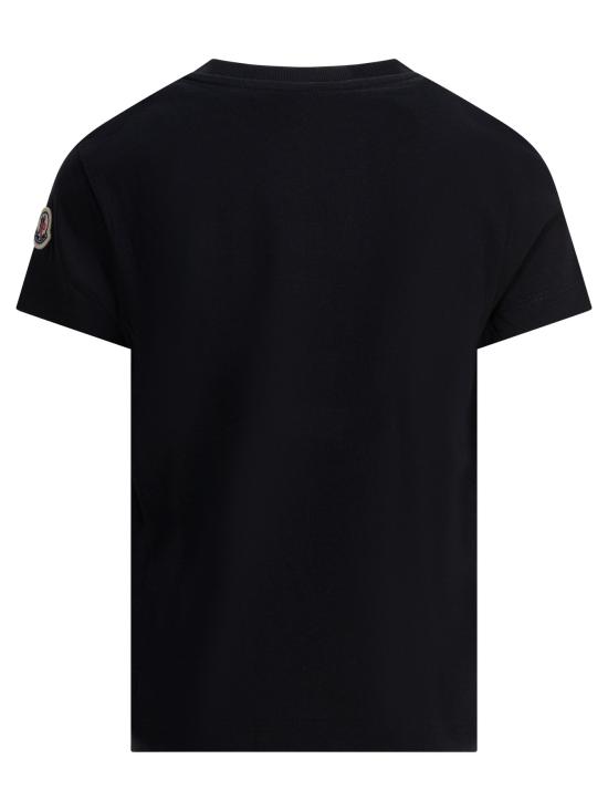 25FW [키즈] 몽클레어 티셔츠 8C00016K89AT9999 BLACK - MONCLER