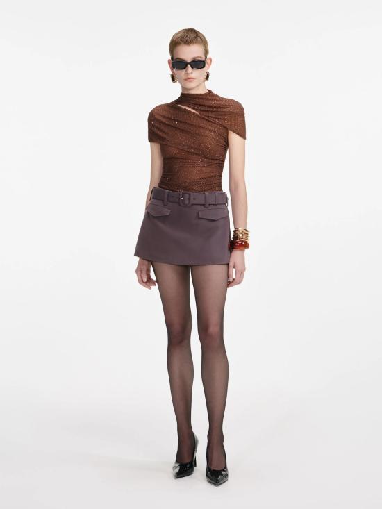 25FW 셀프 포트레이트 셔츠 AW25087TABRBROWN