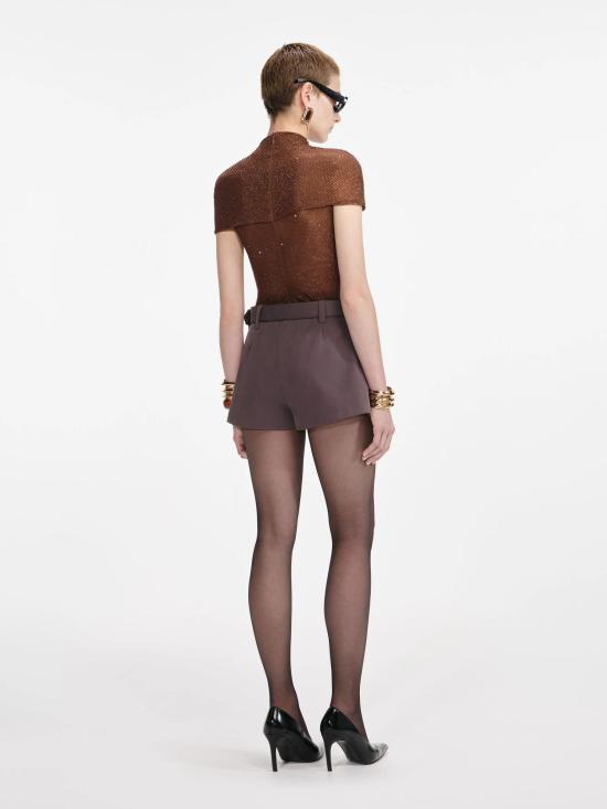 25FW 셀프 포트레이트 셔츠 AW25087TABRBROWN - SELF PORTRAIT