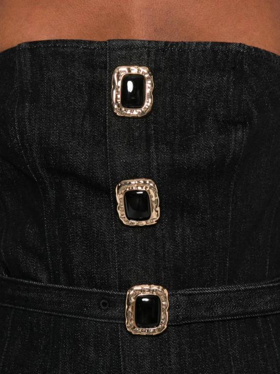 25FW 셀프 포트레이트 미디 원피스 AW25821MBBLACK - SELF PORTRAIT