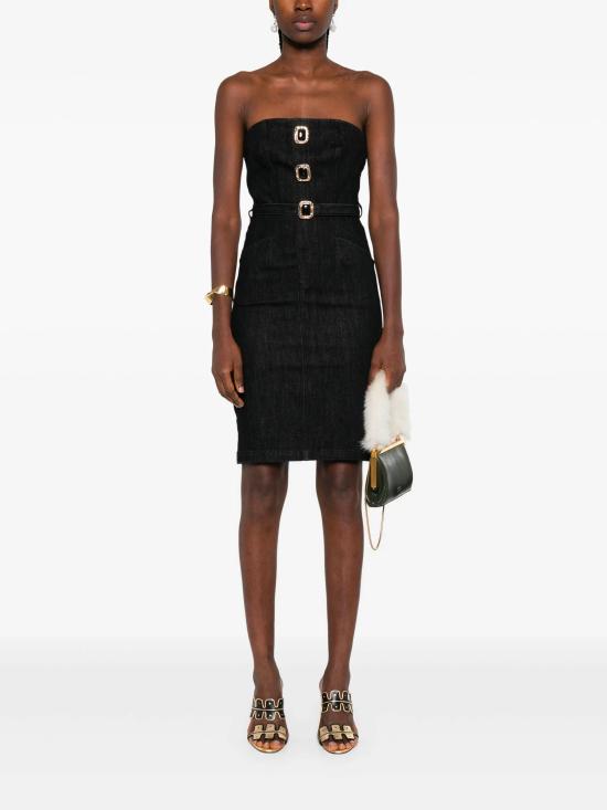 25FW 셀프 포트레이트 미디 원피스 AW25821MBBLACK - SELF PORTRAIT