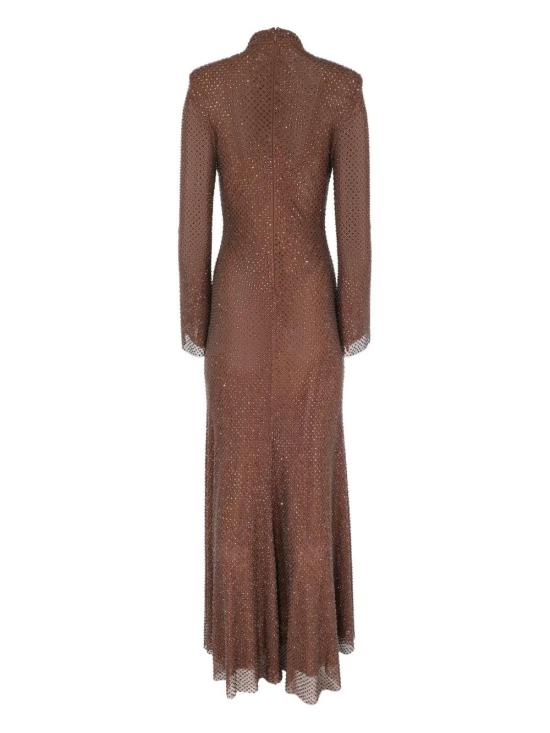 25FW 셀프 포트레이트 미디 원피스 AW25127XBRBROWN - SELF PORTRAIT