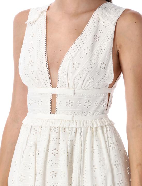 25FW 셀프 포트레이트 미디 원피스 PF25005MWWHITE - SELF PORTRAIT