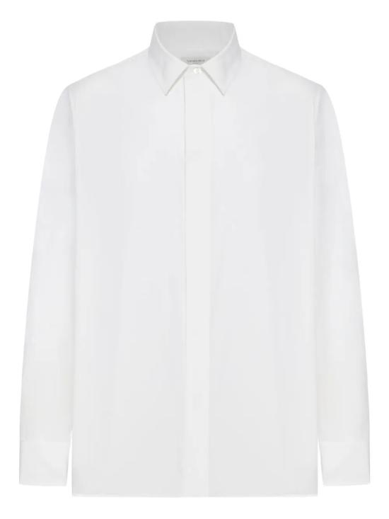 25FW 생로랑 긴팔 셔츠 826821Y217W9000 WHITE