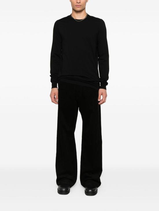 25FW 릭 오웬스 스트레이트 팬츠 RU02E1333MLC909 BLACK - RICK OWENS