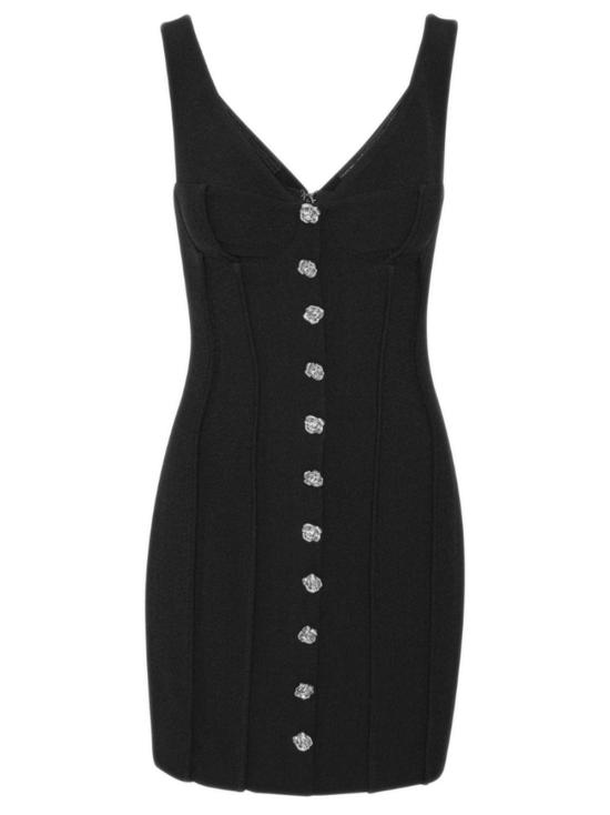 25FW 로테이트 바이 크리스텐슨 미디 원피스 114515100 BLACK