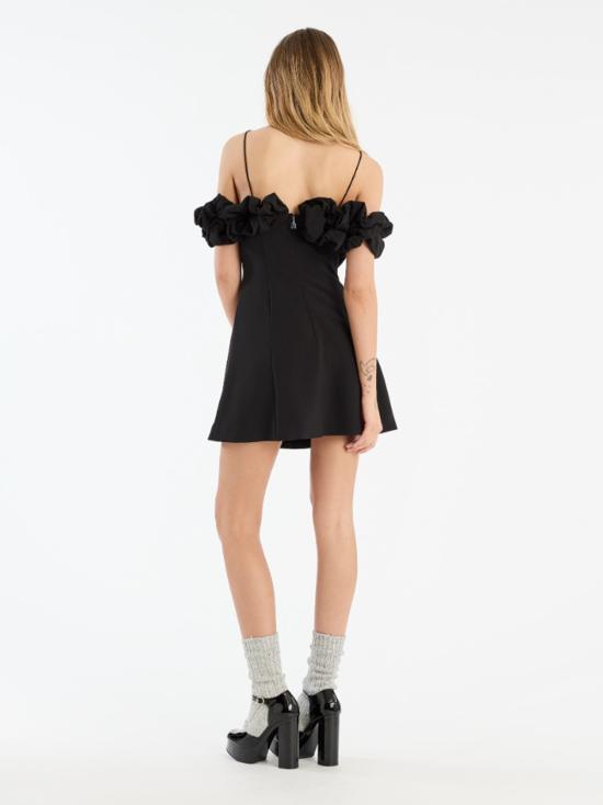 25FW 로테이트 바이 크리스텐슨 미디 원피스 114670100 BLACK - ROTATE BY BIRGERCHRISTENSEN