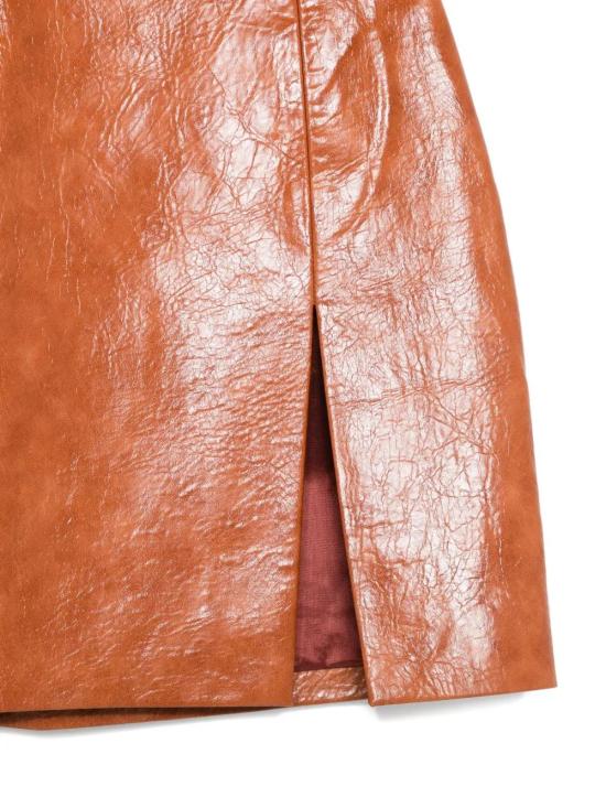 25FW 안다마네 숏 스커트 T180307ATNV128630 BROWN - ANDAMANE