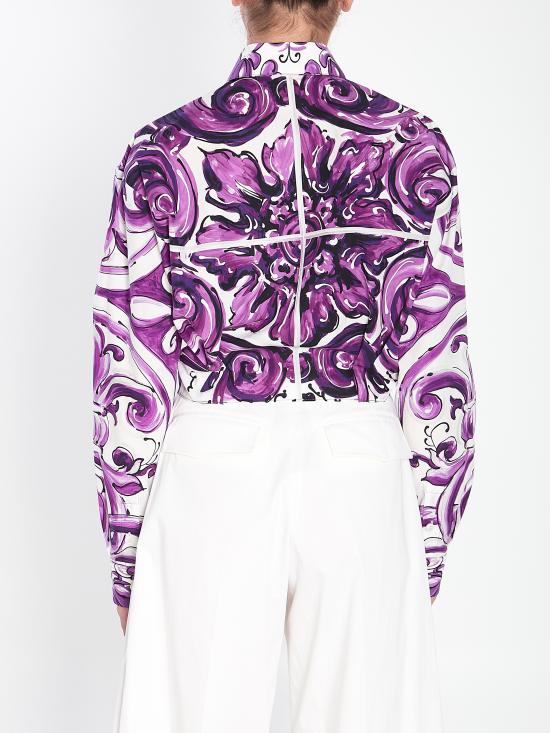 25FW 돌체앤가바나 블라우스 F5T76TFI5JPHP5DQ PURPLE - DOLCE & GABBANA