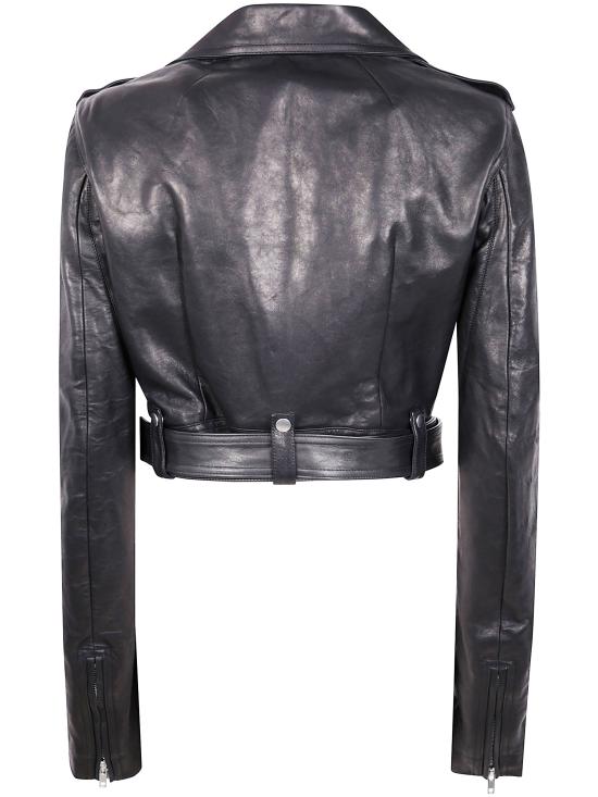 25FW 릭 오웬스 바이커 자켓 RP02E4766LNV09 BLACK - RICK OWENS