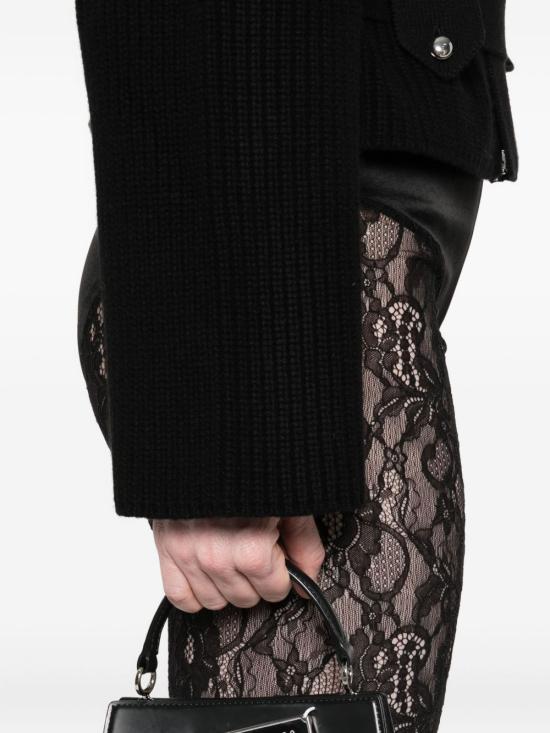 25FW 알렉산더 맥퀸 스트레이트 팬츠 827074QEAGI1000 BLACK - ALEXANDER MCQUEEN