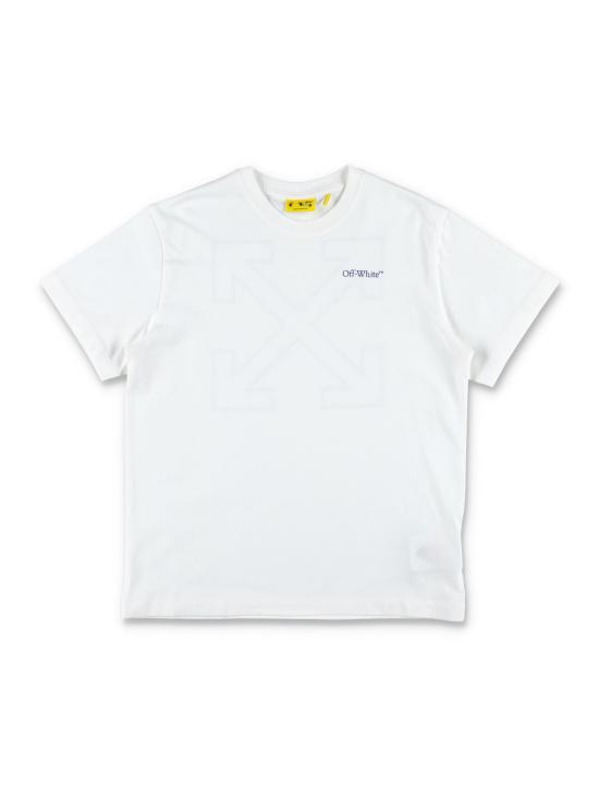 25FW [키즈] 오프화이트 티셔츠 OBAA002F25JER00D 0145 Bianco