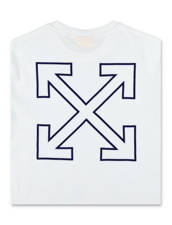 25FW [키즈] 오프화이트 티셔츠 OBAA002F25JER00D 0145 Bianco - OFF WHITE