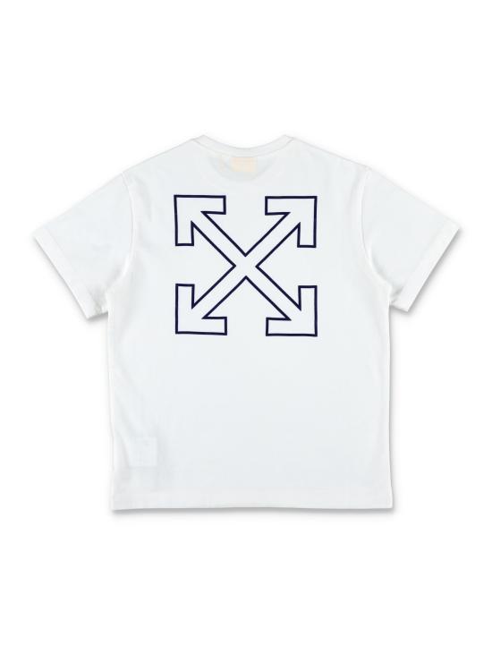 25FW [키즈] 오프화이트 티셔츠 OBAA002F25JER00D 0145 Bianco - OFF WHITE