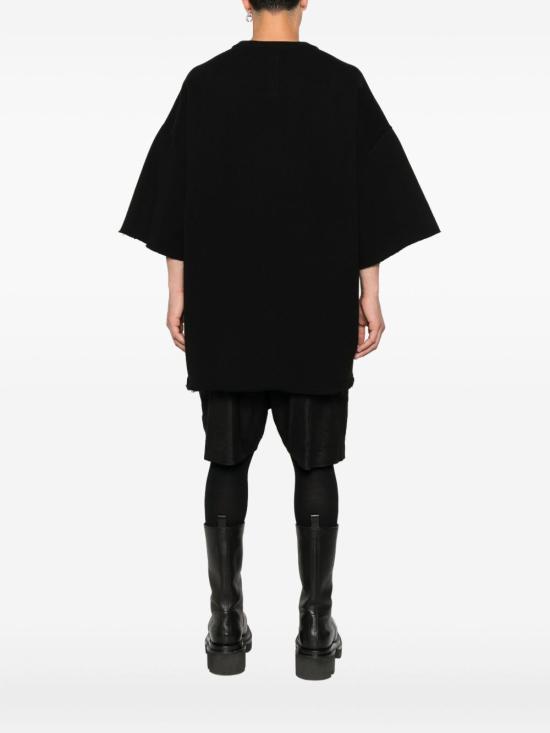 25FW 릭 오웬스 반팔 티셔츠 RU02E1279JTC09 BLACK - RICK OWENS