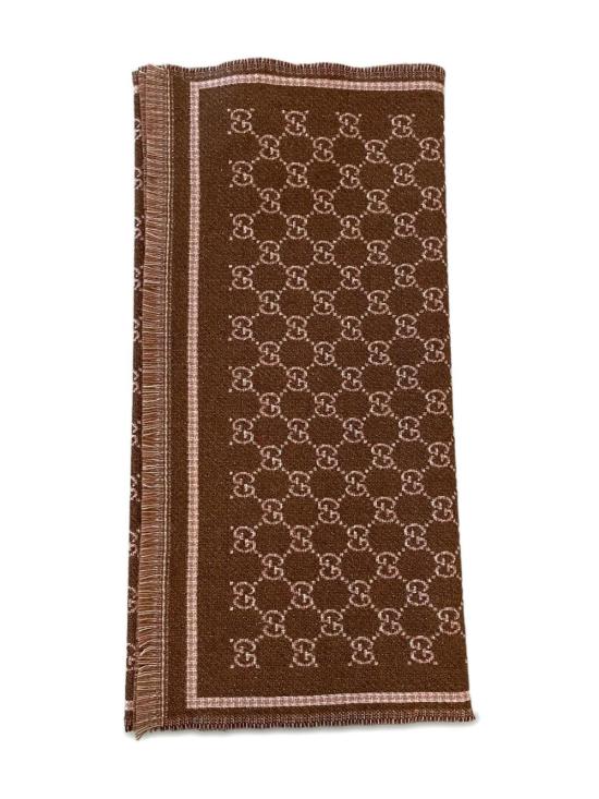 25FW 구찌 GG 울 스카프 8390353GAMQ2572 BROWN