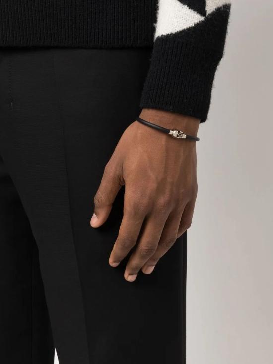 25FW 알렉산더 맥퀸 브레이슬릿 7058461AAIK8560 BLACK - ALEXANDER MCQUEEN