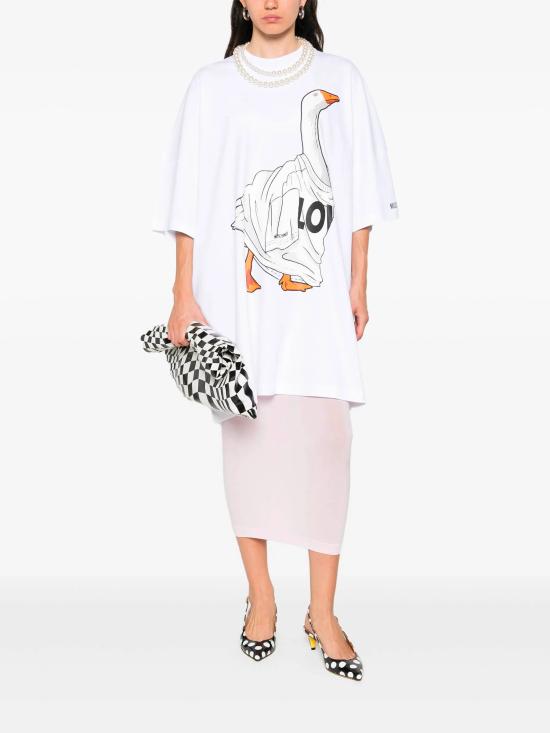 25FW 모스키노 미디 원피스 J045155421001 WHITE - MOSCHINO