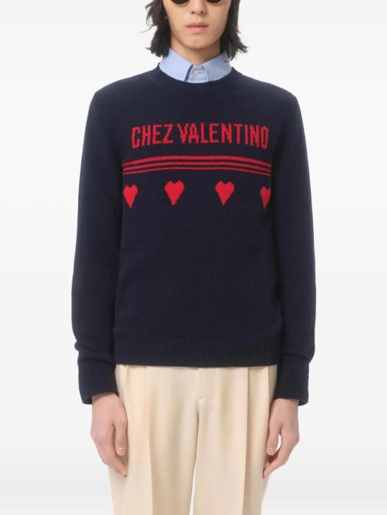 25FW 발렌티노 가라바니 스웨터 7V3KC35AB2EAMU BLUE - VALENTINO GARAVANI