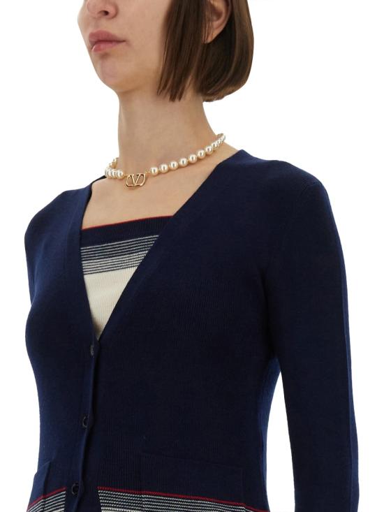 25FW 발렌티노 가라바니 스웨터 7B3KA12A9GQ0W6 BLUE - VALENTINO GARAVANI