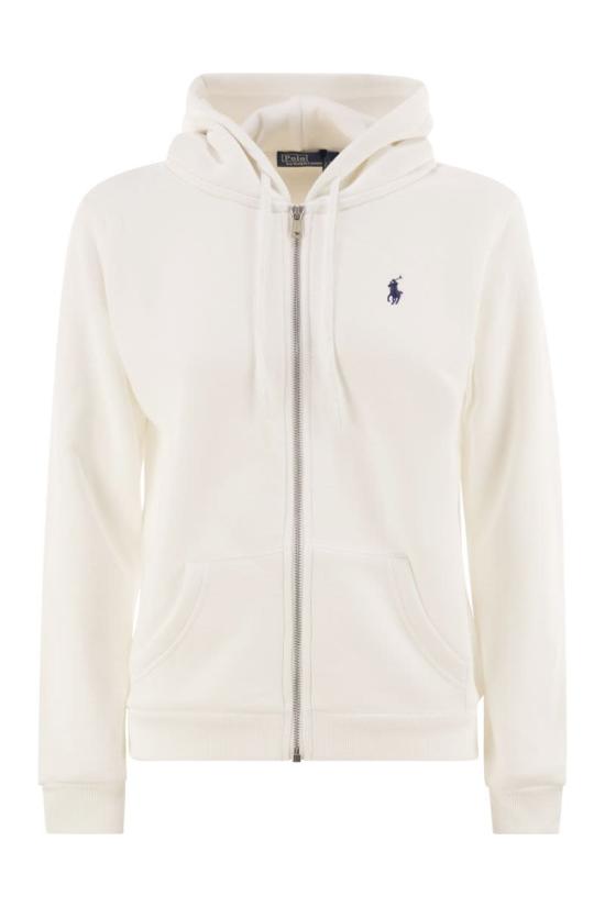 25FW 폴로 랄프로렌 후드 티셔츠 211943008001 WHITE