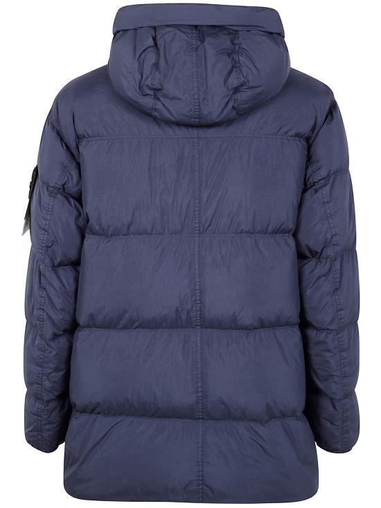 25FW 스톤 아일랜드 4100012 크링클랩스 NY 리사이클 나일론 후드 다운 파카 K2S154100012S0A23V0020 BLUE - STONE ISLAND