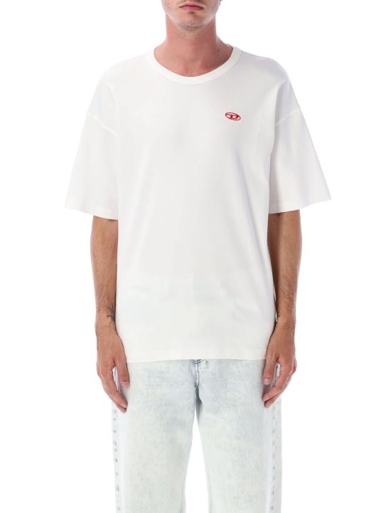 25FW 디젤 반팔 티셔츠 A185350AIJU141 WHITE