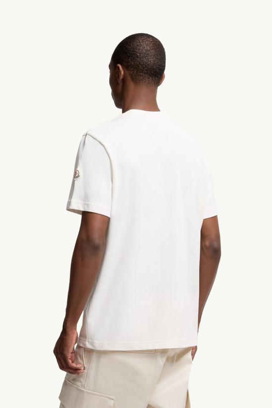 25FW 몽클레어 반팔 티셔츠 K20918C0005689AUG034 WHITE - MONCLER