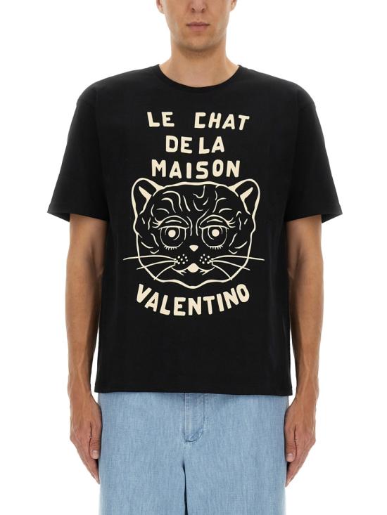 25FW 발렌티노 가라바니 반팔 티셔츠 7V3MG16PB329RA BLACK