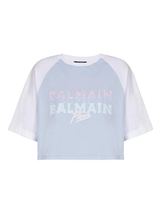 25FW 발망 반팔 티셔츠 FF1EE090BD03SNW CLEAR BLUE