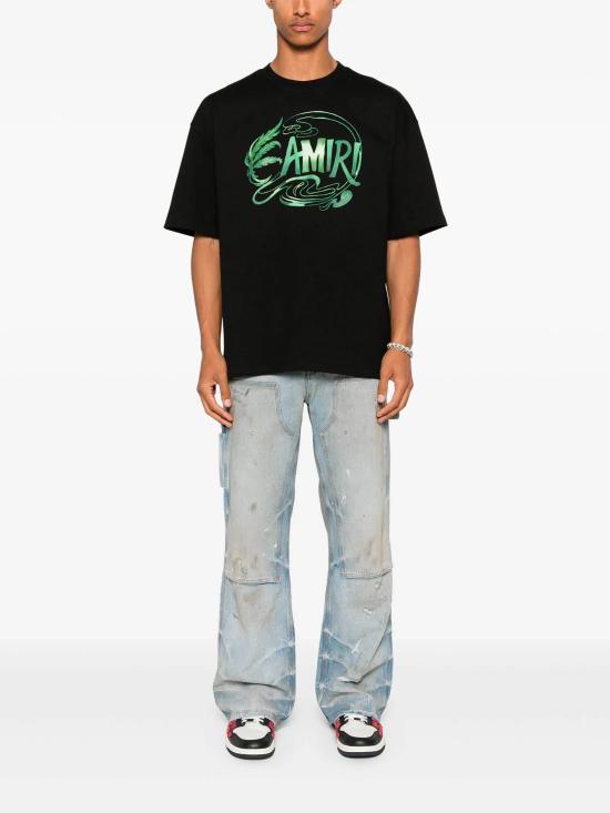 25FW 아미리 반팔 티셔츠 AMJYTE1216BLACK - AMIRI