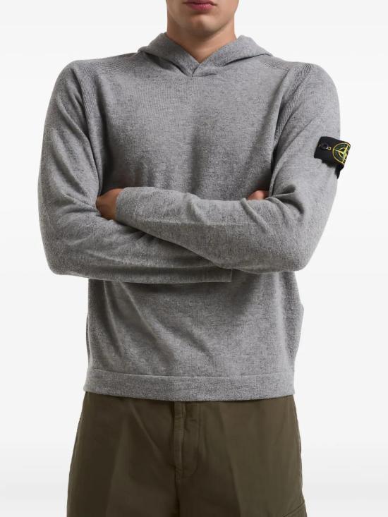 25FW 스톤 아일랜드 후드 티셔츠 5100015S00B4V0M6B GRIS - STONE ISLAND