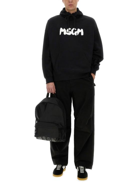  엠에스지엠 후드 티셔츠 3840MM106 25700099 Black - MSGM