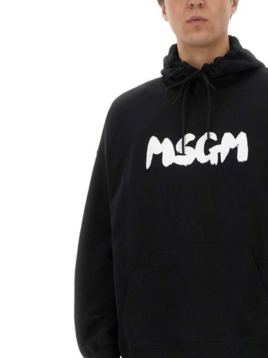  엠에스지엠 후드 티셔츠 3840MM106 25700099 Black - MSGM