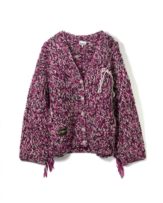 25SS 가니 가디건 K2443 088 BOYSENBERRY Purple