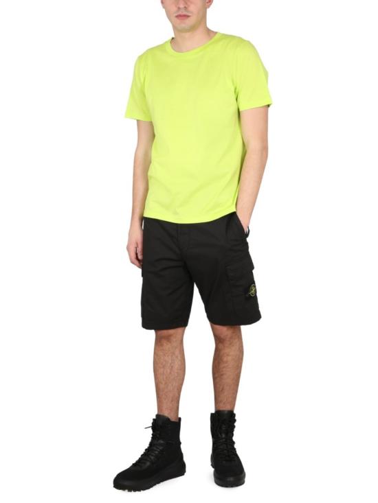  스톤 아일랜드 반팔 티셔츠 78192012A V2051 Yellow - STONE ISLAND