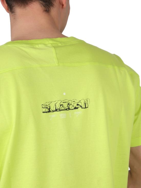  스톤 아일랜드 반팔 티셔츠 78192012A V2051 Yellow - STONE ISLAND