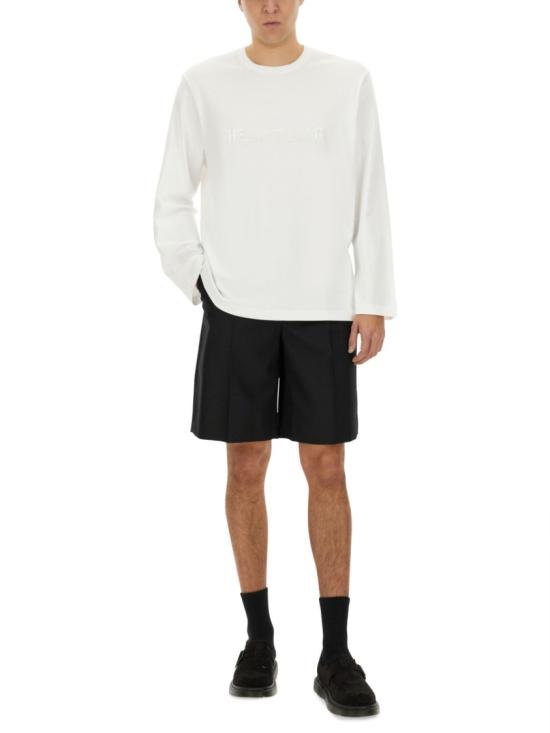  헬무트랭 롱슬리브 로고 티셔츠 O06HM511 100 White - HELMUT LANG