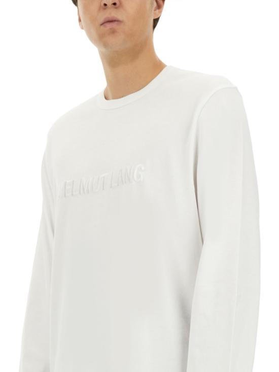  헬무트랭 롱슬리브 로고 티셔츠 O06HM511 100 White - HELMUT LANG