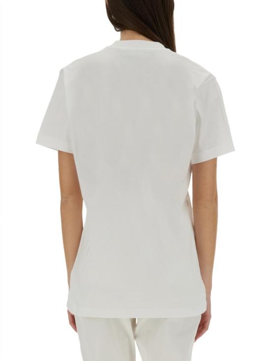  모스키노 반팔 티셔츠 07160541 1001 White - MOSCHINO