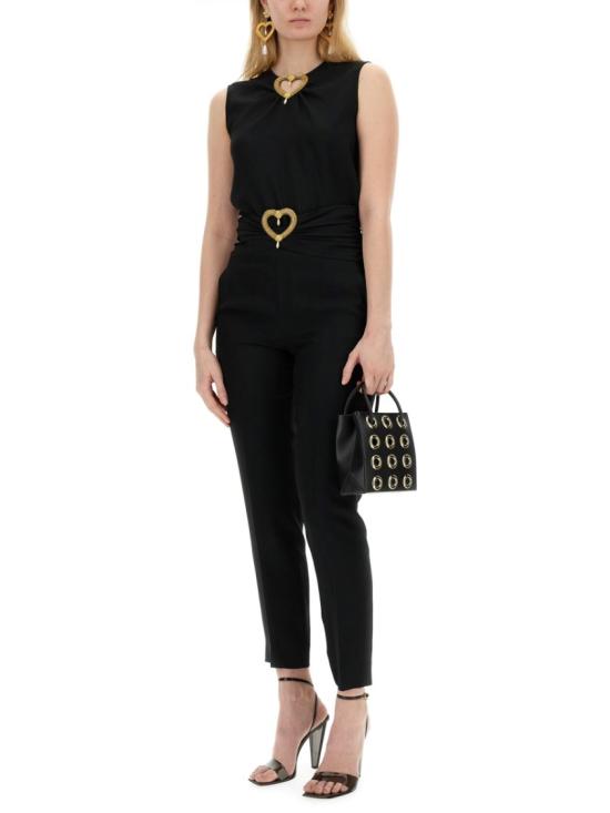  모스키노 스트레이트 팬츠 03280433 8555 Black - MOSCHINO