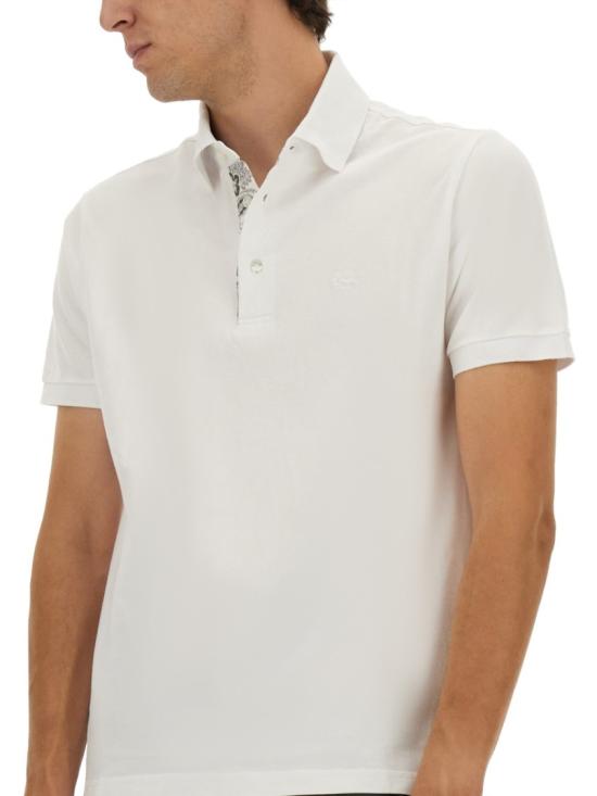 25FW 에트로 폴로 티셔츠 MRMD0005 AJ264W0800 White - ETRO
